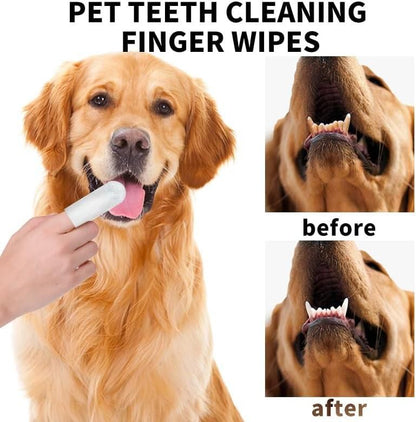 Disposable Dental Finger Wipes For Pets